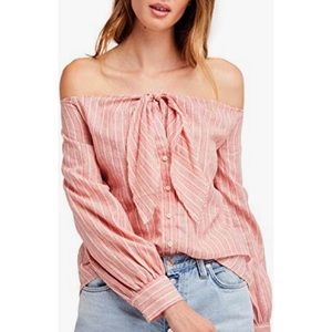 Free people hello there beautiful off shoulder top